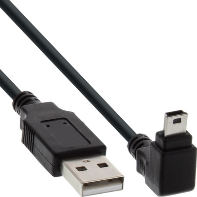 4043718208265 - USB 20 Mini-Kabel ST A Mini-B ST 5pol unten abgew 90° schwarz 05m