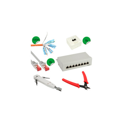 4043718209569 - Cat6 Netzwerk Installations Kit