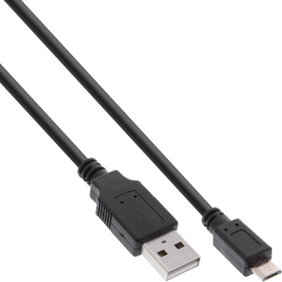 4043718231324 - Micro-USB 20 Kabel Schnellladekab USB-A ST Micro-B ST schwarz 05m