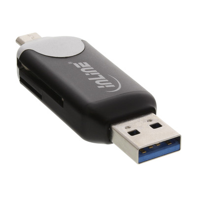 4043718232321 - USB30 Dual Cardreader USB A und Micro-USB 20 für SDXC und microSDXC