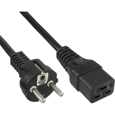 4043718232642 - - Stromkabel - IEC 60320 C19 16A zu CEE 7 7 (M) - Wechselstrom 250 V - 5 m - Schwarz 4043718232642 - - Stromkabel - IEC 60320 C19 16A zu CEE 7 7 (M) - Wechselstrom 250 V - 5 m - Schwarz