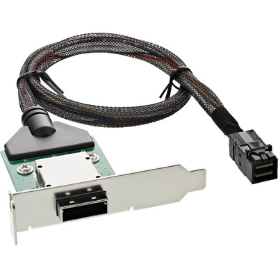 4043718235070 - SAS HD LP PCI Slotblech m Kabel ext SFF-8088 auf int SFF-8643 05m