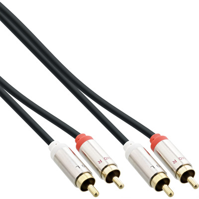 4043718236008 - Slim Audio Kabel 2x Cinch ST ST Stereo 05m