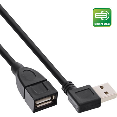 4043718236510 - Smart USB 20 Verlängerung gewinkelt ST   BU Typ A schwarz 1m