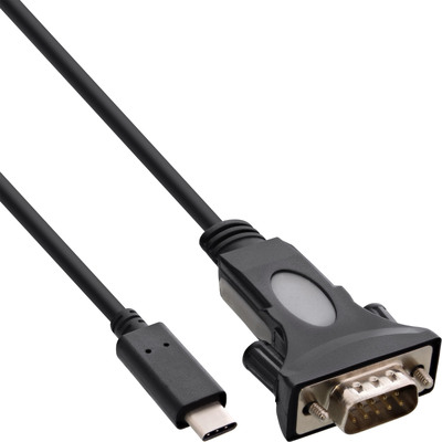 4043718238149 - USB zu Ser Adapterkabel USB-C an 9pol Sub D Stecker mit 9-25pol Adap