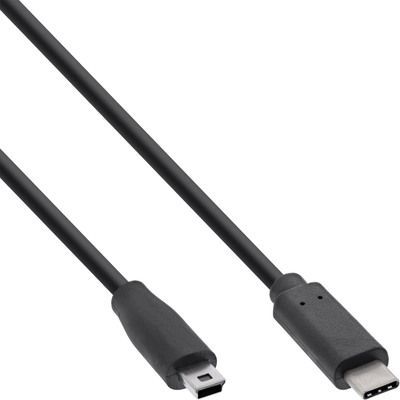 4043718249947 - USB 20 Kabel USB-C Stecker an Mini-B Stecker schwarz 15m