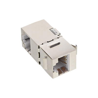 4043718256716 - RJ45 Buchse   Buchse Einsatz gewinkelt 90° SNAP-In Cat6 STP