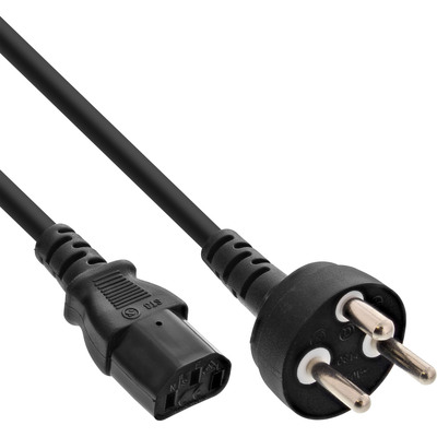 4043718265015 - Netzkabel Netzstecker Dänemark auf Kaltgerätestecker C13 5m