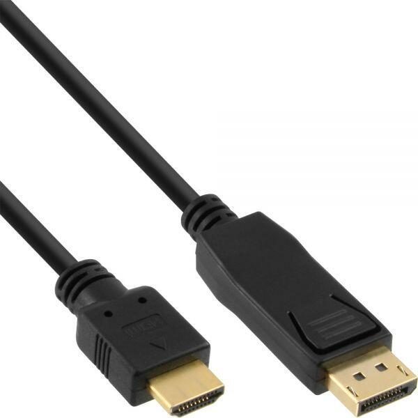 4043718269518 - - Adapterkabel - DisplayPort männlich zu HDMI männlich - 50 cm - Schwarz - 4K Unterstützung