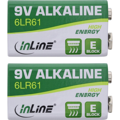 4043718275960 - Alkaline High Energy Batterie 9V Block 6LR61 2er Pack