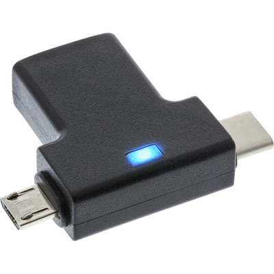 4043718277087 - USB 31 20 T-Adapter USB-C Stecker oder Micro-USB an A Buchse