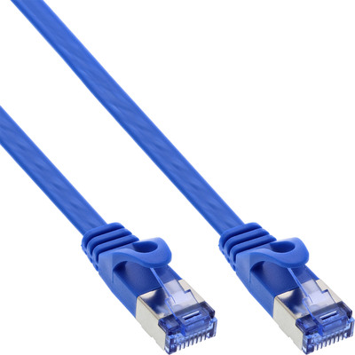 4043718280698 - Patchkabel flach U FTP Cat6A blau 5m