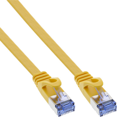 4043718280797 - Patchkabel flach U FTP Cat6A gelb 15m