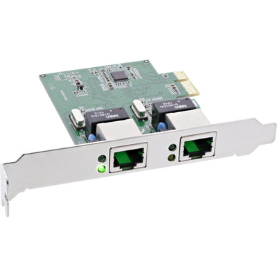 4043718283743 - Dual Gigabit Netzwerkkarte PCI Express 2x 1Gb s PCIe x1 inkl LP