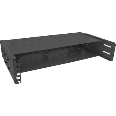 4043718284795 - 19 Rack zur Wandmontage 2HE 24-40cm Tiefe mit Abdeckung schwarz