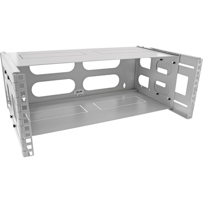 4043718284856 - 19 Rack zur Wandmontage 4HE 24-40cm Tiefe mit Abdeckung grau