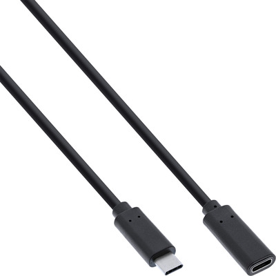 4043718286539 - USB 32 Gen2x2 Kabel USB-C Verlängerung ST BU schwarz 05m