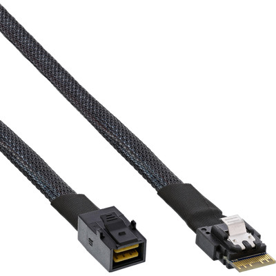 4043718288588 - Slim SAS Kabel SFF-8654 4i zu Mini SAS HD SFF-8643 24Gb s 05m