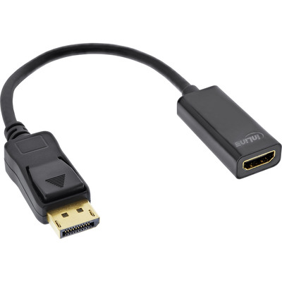 4043718290611 - DisplayPort zu HDMI Stecker   Buchse Adapterkabel mit Audio 4K