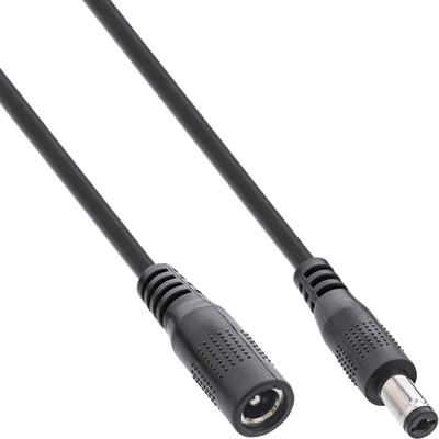 4043718292875 - Verlängerungskabel DC Stecker 55x21mm schwarz 05m