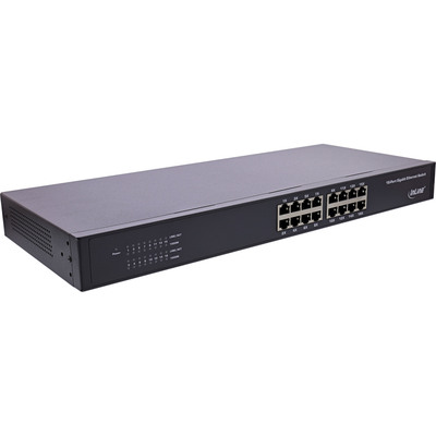 4043718298112 - Gigabit Netzwerk Switch 16-Port 1Gb s 19 1HE lüfterlos