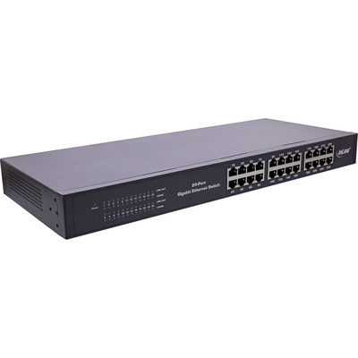 4043718298129 - Gigabit Netzwerk Switch 24-Port 1Gb s 4826cm (19) 1HE Metall