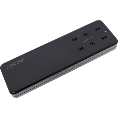 4043718303113 - Multiport Netzteil Ladegerät 6x USB-C PD 30 GaN schwarz