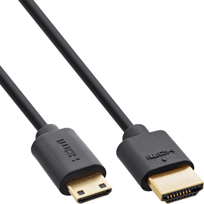 4043718308255 - Slim Ultra High Speed HDMI Kabel 8K4K A St   C St (Mini) 1m