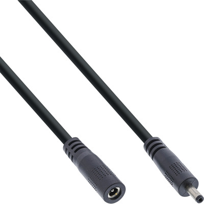 4043718309115 - DC Verlängerungskabel DC Stecker Buchse 35x135mm AWG 18 schwarz 5m