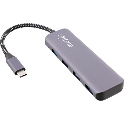 4043718310296 - USB 32 Hub USB-C zu 4x USB A 10Gb s Metallgehäuse grau 4043718310296 - USB 32 Hub USB-C zu 4x USB A 10Gb s Metallgehäuse grau