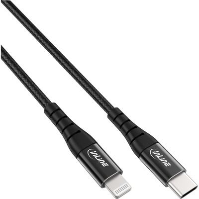 4043718311880 - USB-C Lightning Kabel für iPad iPhone iPod schwarz Alu 1m MFi 4043718311880 - USB-C Lightning Kabel für iPad iPhone iPod schwarz Alu 1m MFi