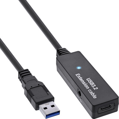 4043718315048 - USB 32 Gen1 Aktiv-Verlängerung USB-A Stecker an USB-C Buchse 5m