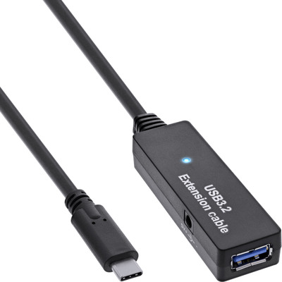 4043718315079 - USB 32 Gen1 Aktiv-Verlängerung USB-C Stecker an USB-A Buchse 5m