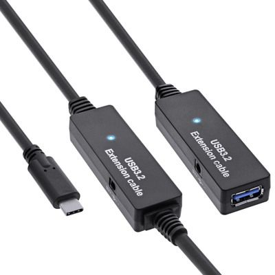 4043718315086 - USB 32 Gen1 Aktiv-Verlängerung USB-C Stecker an USB-A Buchse 10m