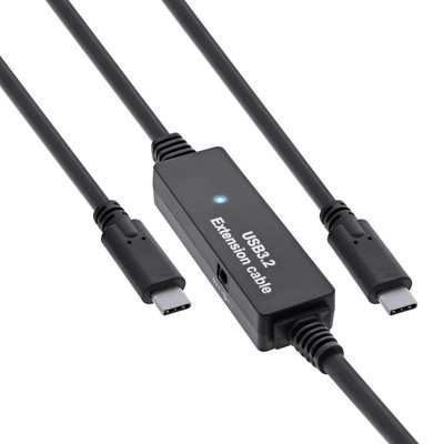 4043718315123 - USB 32 Gen1 Aktiv-Kabel USB-C Stecker an USB-C Stecker schwarz 15m