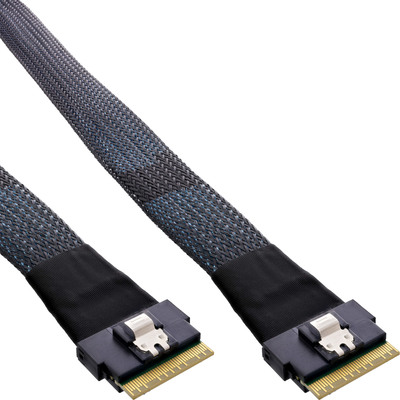 4043718317141 - Slim SAS Kabel SFF-8654 8i zu SFF-8654 8i 48 Gb s 05m