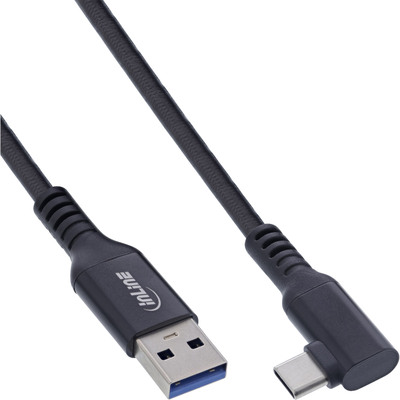 4043718331888 - USB 32 Gen1 Kabel USB-C St gewinkelt - USB-A St für VR schwarz 5m