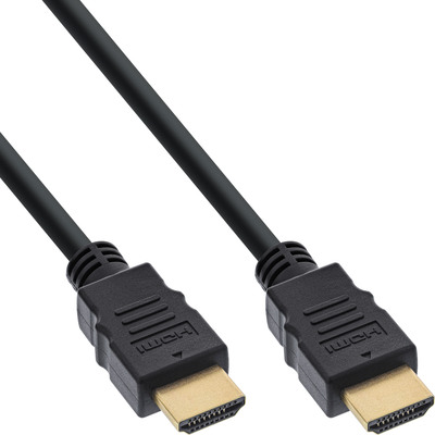 4043718331895 - HDMI Kabel HDMI-High Speed mit Ethernet Stecker   Stecker schwarz 1m