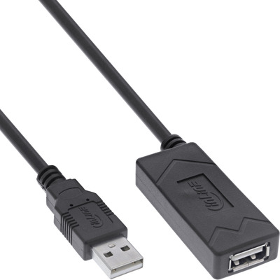 4043718332861 - USB 20 Aktiv-Verlängerung USB-A Stecker Buchse 10m