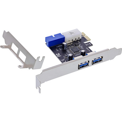 4043718333226 - Schnittstellenkarte 4x USB 32 Gen1 (2+2) PCIe low profile Slotblech