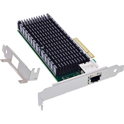 4043718333493 - 10-Gigabit Netzwerkkarte 1x RJ45 10Gb s PCIe x8 inkl LP Slotblech