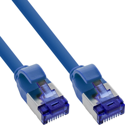 4043718335237 - Patchkabel Slim Cat6A S FTP TPE (LSZH) flexibel PoE blau 05m