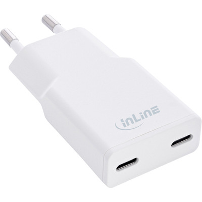 4043718336104 - USB Netzteil Ladegerät Dual USB-C PD PPS 30W weiß