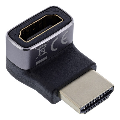 4043718338245 - HDMI Adapter HDMI A Stecker   Buchse 90° oben 8K UHD