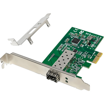 4043718341412 - Gigabit Netzwerkkarte 1x SFP Fiber 1Gb s PCIe x1 inkl LP Slotblech