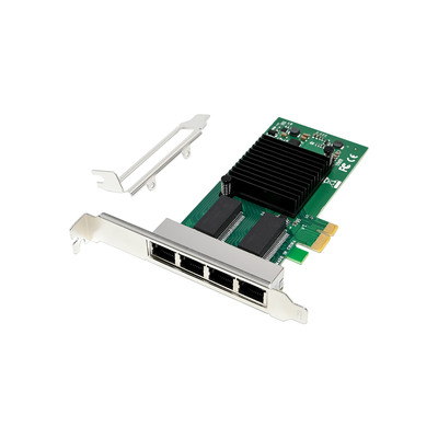 4043718341641 - Quad Gigabit Netzwerkkarte 4x RJ45 1 Gb s PCIe x1