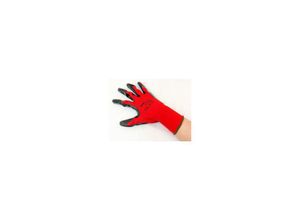 4043722019222 - Mauk - Handschuhe Arbeitshandschuhe Schutzhandschuhe Polyester rot schwarz Nitril beschichtet Größe 10 12 Paar