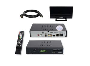 4043745121063 - SET-ONE EasyOne 740 DVB-T2 Bundle Freenet TV HDMI Kabel aktive Antenne