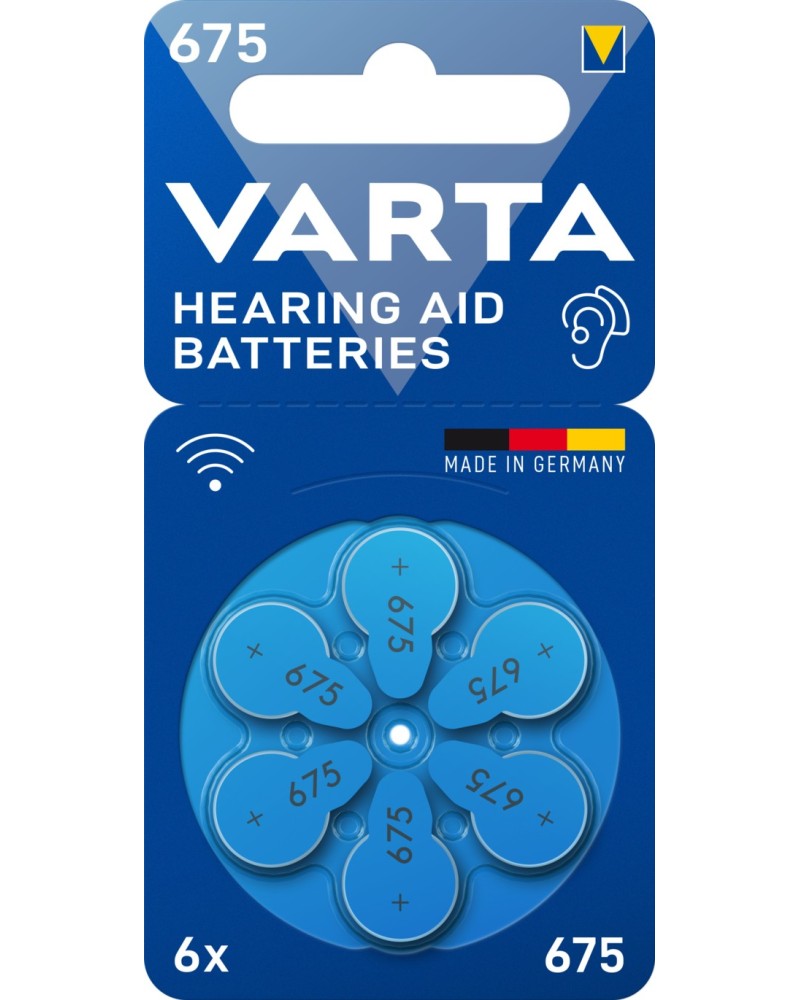 4043752393545 - VARTA AIR 675 - Hörgerätebatterie Zink-Luft 116x535 mm Aid 675 6er-Pack