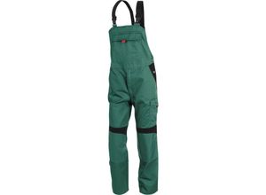 4043849508340 - Kübler Workwear - Kübler Latzhose grün schwarz 65%Polyester 35%Baumwolle Gr 26 - grün